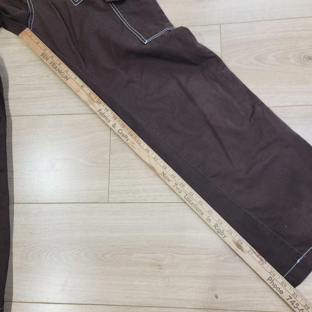 True Religion Pants Mens 30x32 Brown Cargo Canvas Military SN Workwear Casual